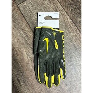 Nike Oregon Ducks PE Team Issued Vapor Jet Yellow Football Gloves Size XXL
